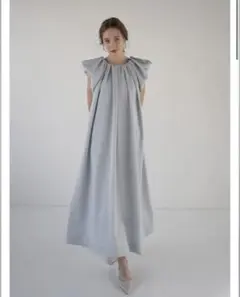 Acka】drape one-piece アイスブルー ワンピース - メルカリ