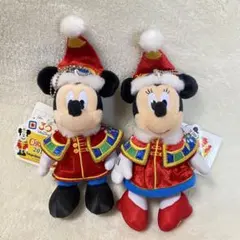東京ディズニーランド　クリスマス　ミッキー　ミニー　ぬいば　ぬいぐるみバッチ