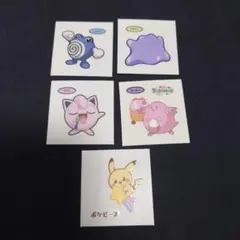 ポケモンパン　デコキャラシール　5枚