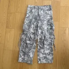 エイチアンドエム H&M タイダイ柄 ツイル カーゴパンツ Y2K EUR38