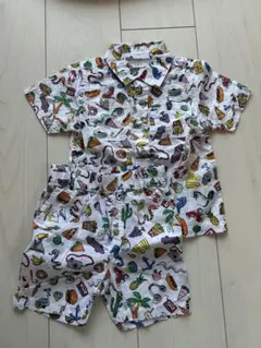 新品 ステラマッカートニーキッズ キノコ柄 裏起毛 セットアップ 36M 