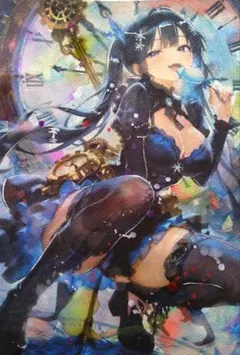 手描きイラスト 水彩 オリジナル バニー - メルカリ