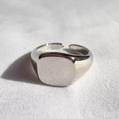 ヴィンテージリング　シンプルユニセックスメキシカンジュエリー925 印台　B11