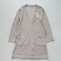 【新品】無印良品 カーディガン ロングリブ M（D974）