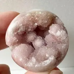 ピンクアメジスト×アゲート 共生 スフィア 41.8mm ドゥルージー ピンアメ