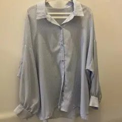 シアーストライプ柄シャツ　GRL