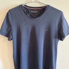 TOMMY HILFIGER ダークグレー Vネック Tシャツ M