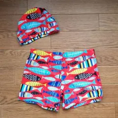 男児水着　海パン&帽子セット
