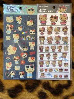 新品♡日焼けキティ ステッカー 2枚セット