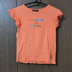 moujonjon オレンジ Tシャツ 120cm