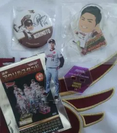 元楽天イーグルス 14 則本昂大投手 アクリルスタンド サイン缶バッジ セット