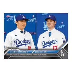 山本由伸　大谷翔平　MLB Topps now ドジャース入団会見