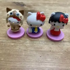 チョコエッグ　ハローキティコラボレーション3種セット。