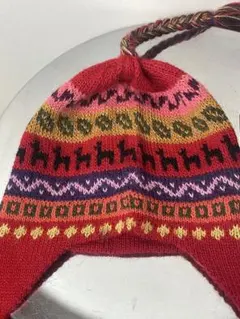 Wikis Creaciones ベビーアルパカ100%、耳当て付きニット帽