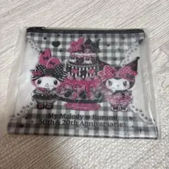 ハッピーくじ　マイメロディー＆クロミ　E賞フラットポーチ