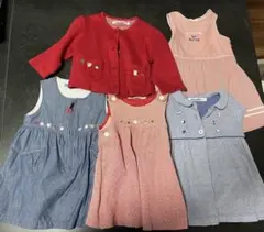 ファミリア　ワンピース　カーディガン　5点セット