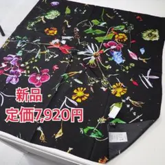 新品 定価7920円 ビームス タカコノエル 日本製 シルク100 花柄スカーフ