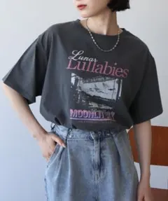 earth ロゴTシャツ グレー 半袖のサムネイル