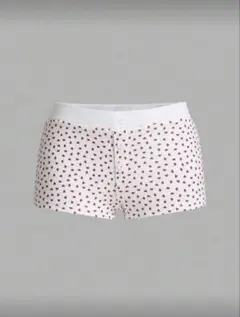 ハート柄ボタン付きショートパンツ