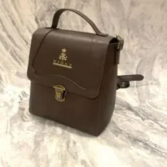 青木美沙子　NINA'Sコラボ　アンティーク調ショルダーバッグブラウン　2way