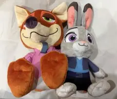 ズートピア2 ペアぬいぐるみ ジュディ・ホップス ニック・ワイルド