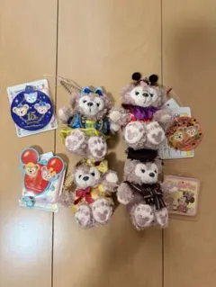 東京ディズニーシー　シェリーメイ　ぬいぐるみストラップ　4点セット