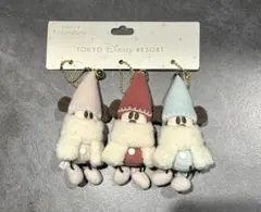 2025年ディズニー　クリスマス　リルリンリン　ぬいぐるみチャーム　3個セット