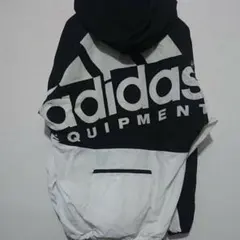 90s adidas アノラック ナイロン ジャンバー プルオーバー ビッグロゴ