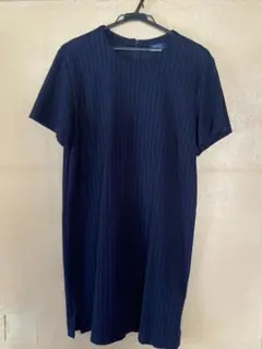 紺色　ピンストライプ　丈は身長158㎝で膝上5㎝くらいです