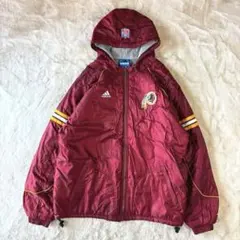 adidas アディダス　L ナイロンジャケット　刺繍ロゴ　男女兼用　NFL 秋