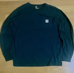 Carhartt ダークグリーン 長袖Tシャツ