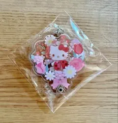 サンリオ シークレットカスタムアクリルチャーム （フラワー）　ハローキティ
