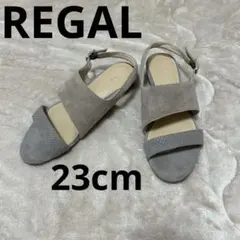 REGAL リーガル ストラップサンダル スエード パイソン 23cm