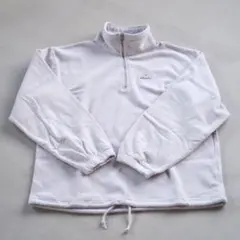 90s kappa カッパ フリース ハーフジッププルオーバーグレー ビンテージ