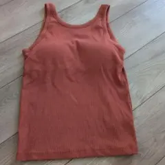 カップ付き リブタンクトップ テラコッタ moussyのサムネイル