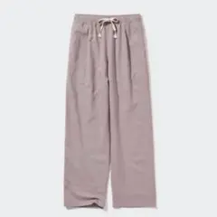 ユニクロ　リネンブレンドイージーパンツL