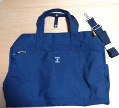 未使用 anello GRANDE 2WAY ボストンバッグ ネイビー