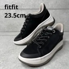 【未使用】fitfit 撥水ハンズフリースニーカー ブラック23.5