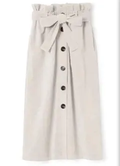 GRL ベルト付コーデュロイボタンスカート(gm339)ベージュ♡