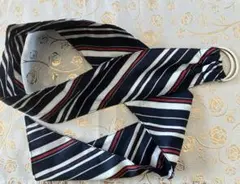 ストライプデザイン リング付きベルト