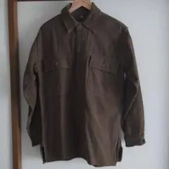 古着屋購入☆軍？ ウール混シャツ ヴィンテージ ユーロヴィンテージ