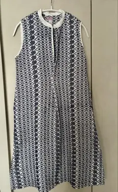 dosa ノースリーブワンピース チュニック　インディゴレース刺繍　size1のサムネイル