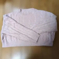 Dazy ケーブルニットセーター ピンク