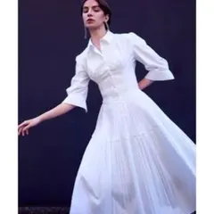 FRAY I.D ランダムプリーツシャツワンピース