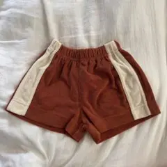 【新品未使用】yonkon line pants shorts Brick S