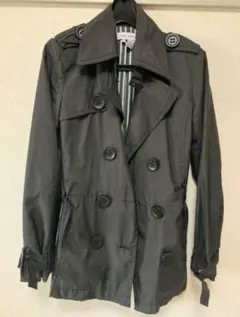 ZARA BASIC ブラック トレンチコート S