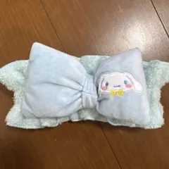 最終値下げ！美品♡シナモンロール リボン　ヘアバンド サンリオ 水色　ブルー