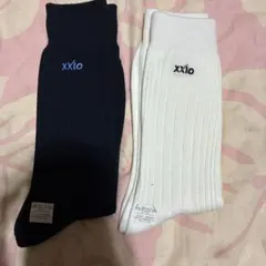 XXIO ゴルフソックス ホワイト　ネイビー　紺色　 25-27cm×2足のサムネイル
