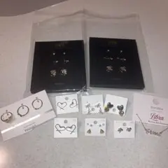 ZARA モチーフピアス、スリーコインズピアス、bershkaネックレス、指輪