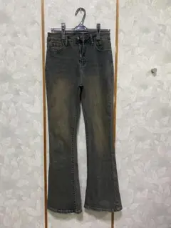 ストレッチフレアデニムヴィンテージネイビー